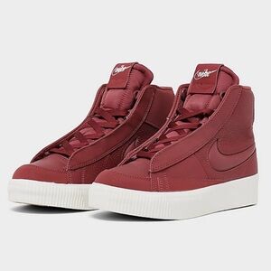 Nike Burgundy High-Top Sneakers
